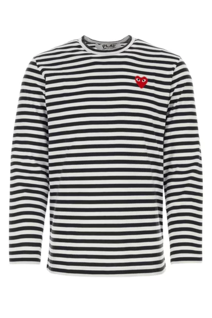 Comme des Garçons Play Long-Sleeved Striped T-Shirt