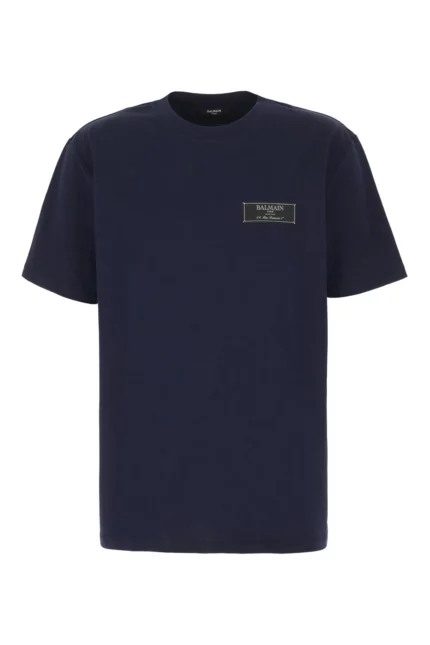 Balmain Logo Patch Crewneck T-Shirt
