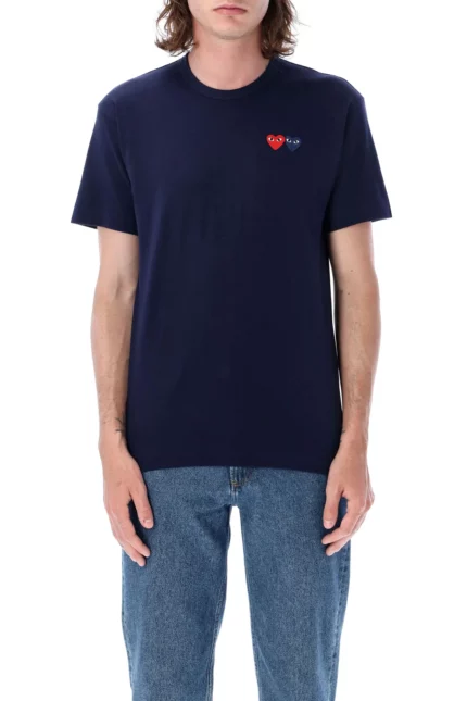 Comme des Garçons Play Double Patch Crewneck T-Shirt