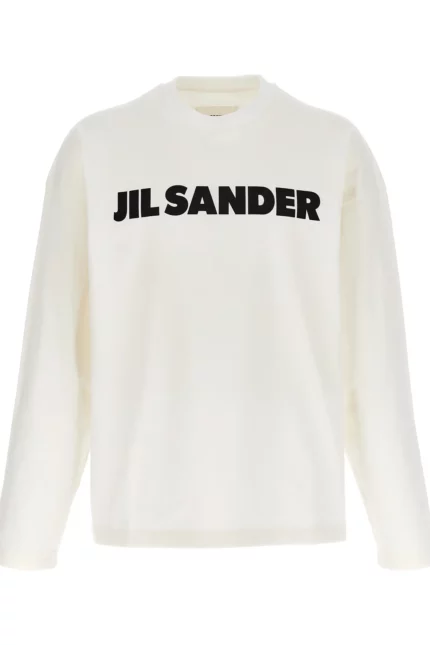 Jil Sander Logo Printed Long Sleeved T-Shirt