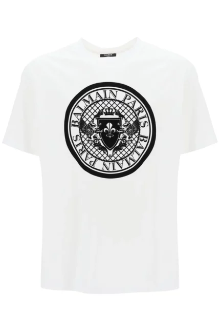 Balmain Logo Printed Crewneck T-Shirt