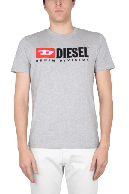 Diesel Logo Detailed Crewneck T-Shirt