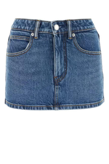 Alexander Wang Mid-Waisted Denim Skort
