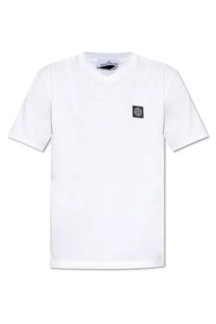 Stone Island Compass Patch V-Neck T-Shirt