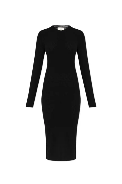 Ami de Coeur Pointelle Midi Dress