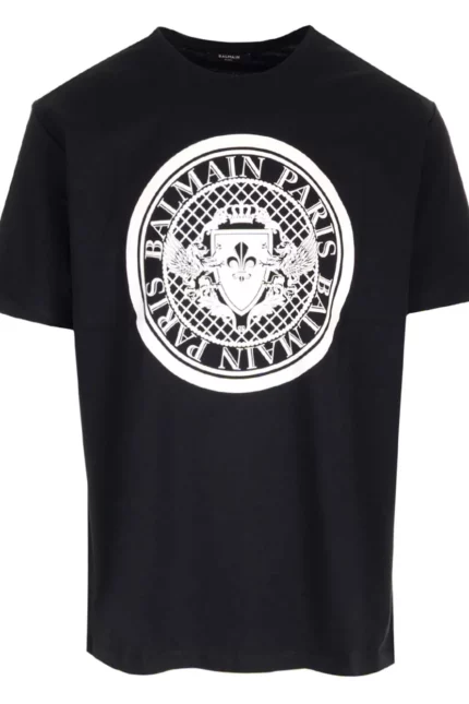 Balmain Flocked Coin T-Shirt