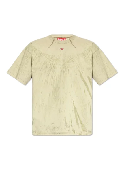 Diesel T-Cos Plaster Effect Crewneck T-Shirt