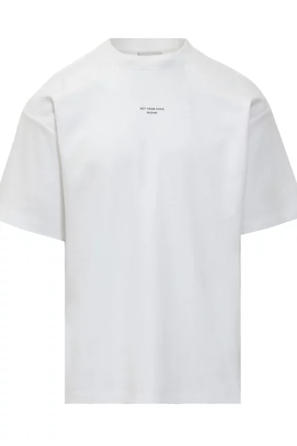 Drôle de Monsieur Slogan Printed Crewneck T-Shirt