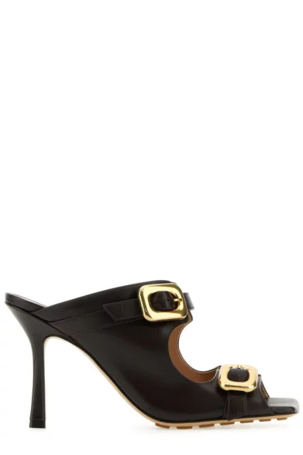 Bottega Veneta Strapped Buckle Heel Sandals