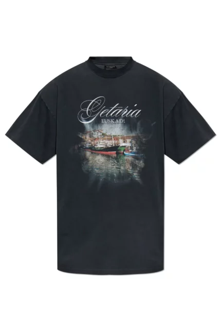 Balenciaga Getaria Graphic Printed Oversized T-Shirt