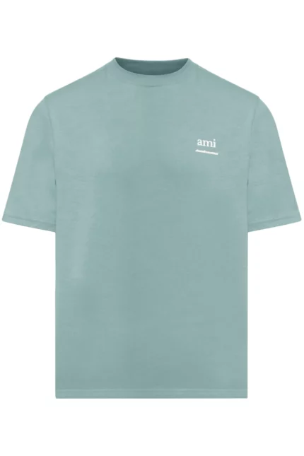 AMI Paris Logo Printed Crewneck T-Shirt