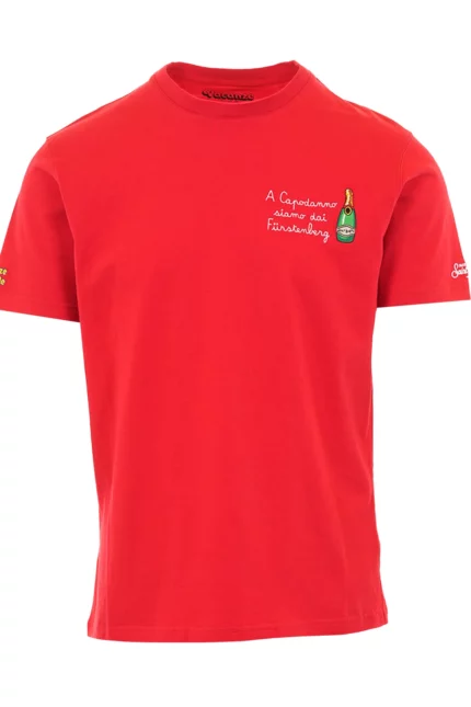 Mc2 Saint Barth Arnott A Capodanno Siamo Dai Furstenberg Embroidered T-Shirt