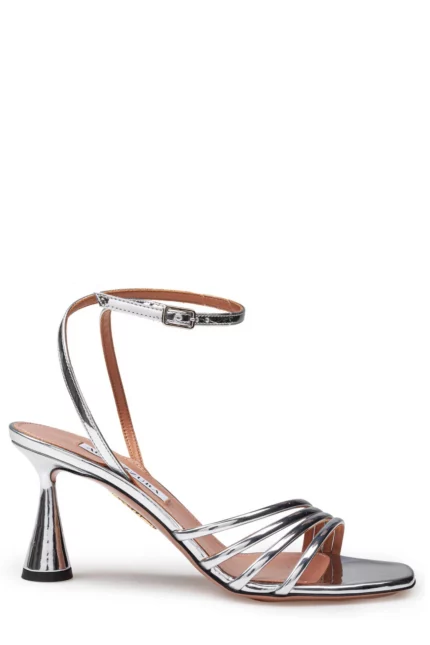 Aquazzura Latour Mirror Effect Sandals