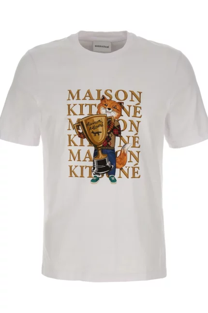 Maison Kitsuné Fox Champion Printed Crewneck T-Shirt