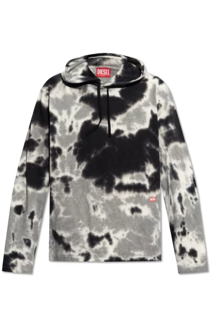 Diesel T-Crane-Ls-Hood-N1 Drawstring Hoodie