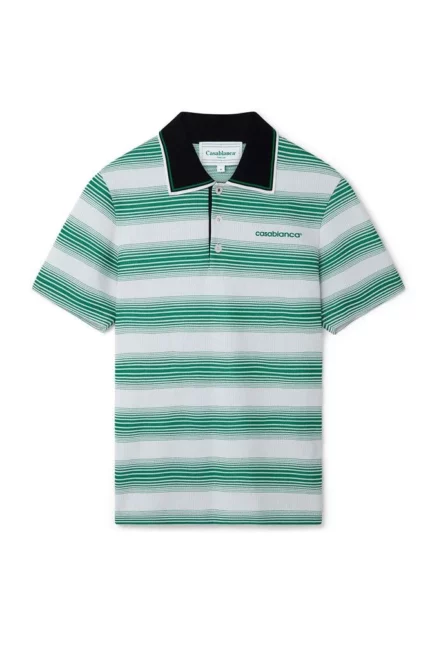 Casablanca Gradient Striped Polo Shirt