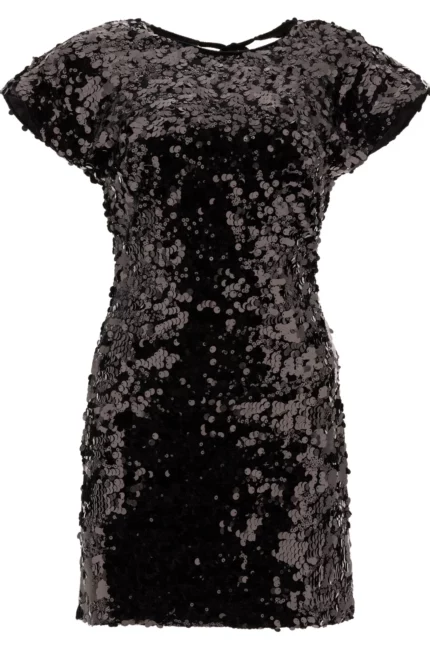 Ganni Sequin Embellished Mini Dress