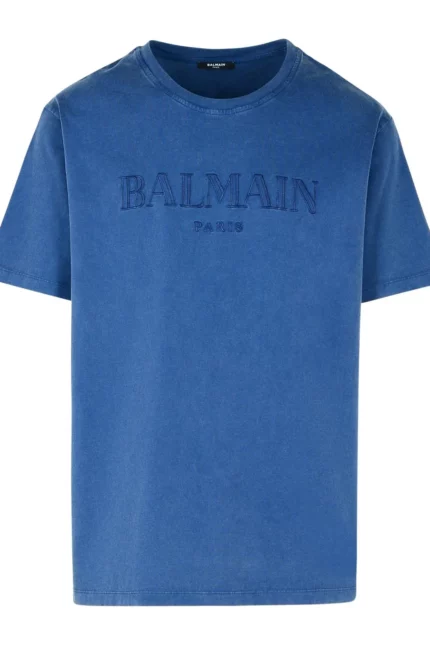 Balmain Logo Embroidered Crewneck T-Shirt