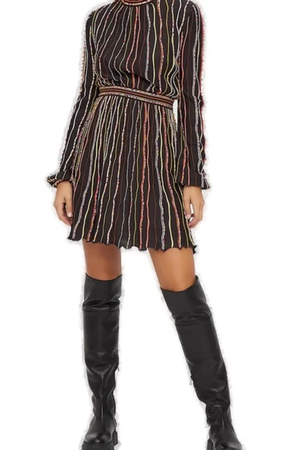 M Missoni Striped Knit Dress