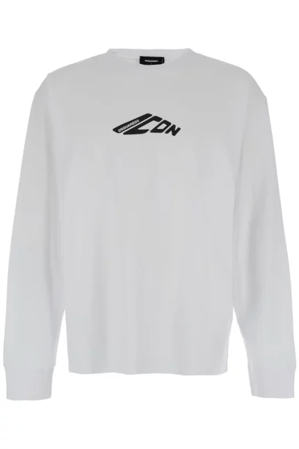 Dsquared2 Icon Logo Printed Long-Sleeved T-Shirt