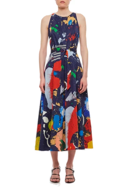 Ralph Lauren All-Over Patterned Sleeveless Dress