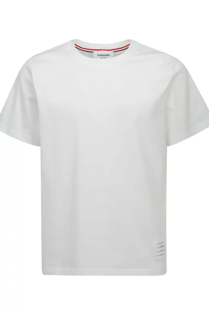 Thom Browne Logo Patch Crewneck T-Shirt