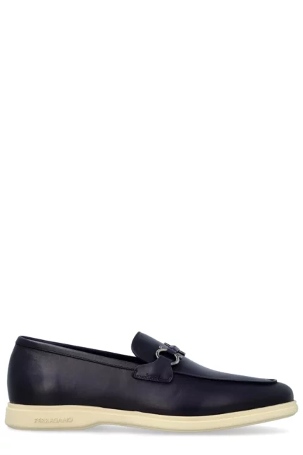 Ferragamo Gancini-Plaque Loafers