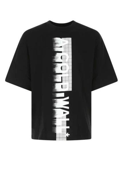 A-Cold-Wall* Blurred Logo Printed Crewneck T-Shirt