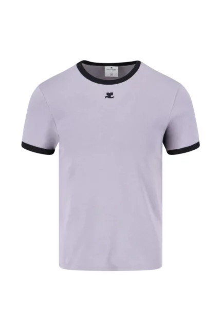 Courrèges Bumpy Contrast T-Shirt