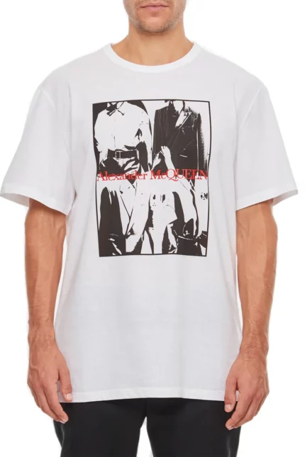 Alexander McQueen Logo Printed Crewneck T-Shirt