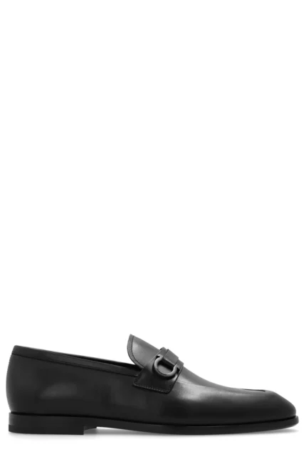 Ferragamo Gancini-Buckle Slip-On Loafers