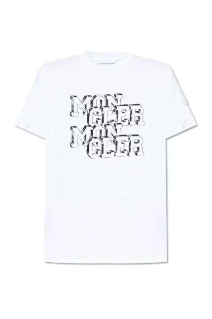 Moncler Logo Printed Crewneck T-Shirt