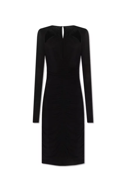 Isabel Marant Logane Ruched Detailed Midi Dress