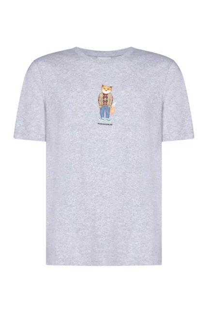 Maison Kitsuné Fox Printed Crewneck T-Shirt