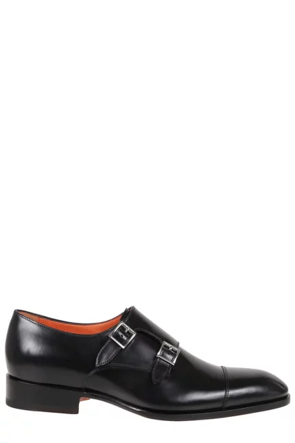 Santoni Double Buckle Shoes