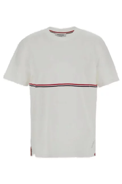 Thom Browne RWB Stripe Crewneck T-Shirt