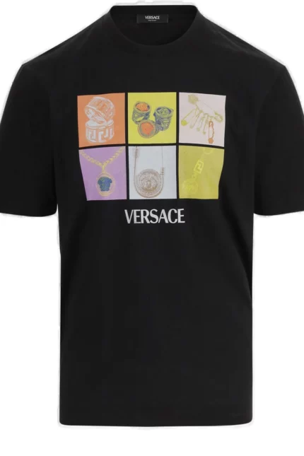 Versace Graphic-Printed Crewneck T-Shirt