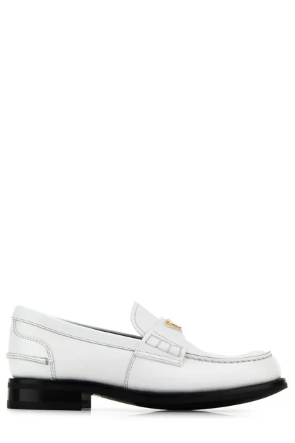 Prada Triangle-Logo Slip-On Loafers