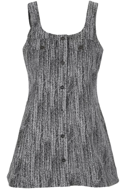 Ganni Tweed Mini Dress