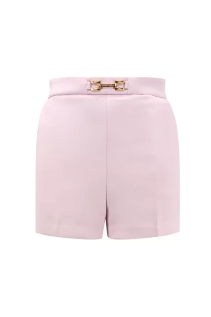 Elisabetta Franchi Logo Plaque Flap Shorts