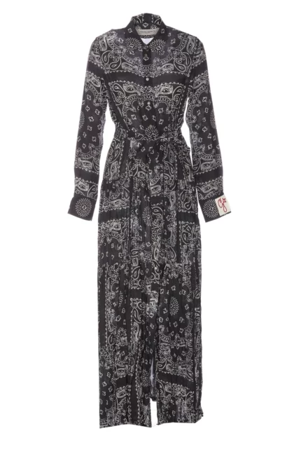 Golden Goose Deluxe Brand Paisley Printed Pleated Dress