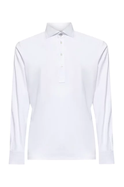 Brunello Cucinelli Long Sleeved Buttoned Polo Shirt