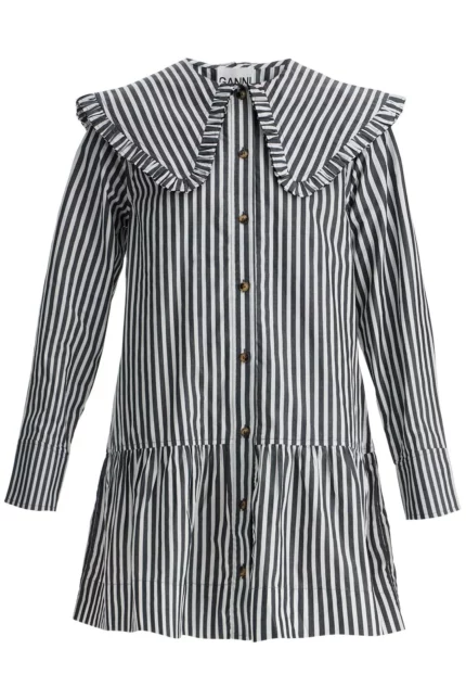 Ganni Striped Mini Dress