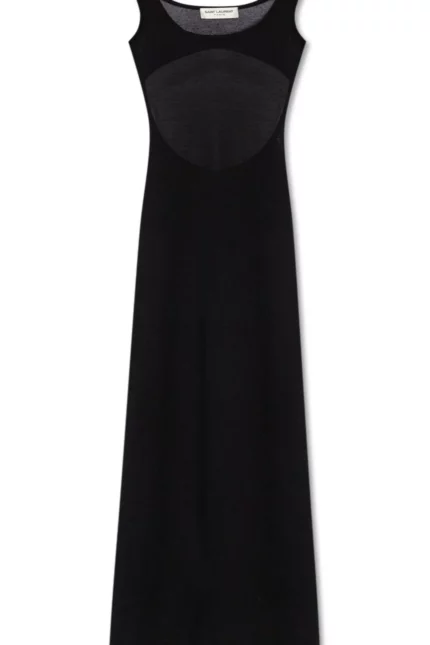 Saint Laurent Cut-Out Sleeveless Dress