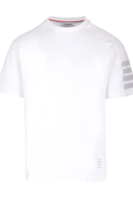 Thom Browne 4-Bar Stripe Crewneck T-Shirt