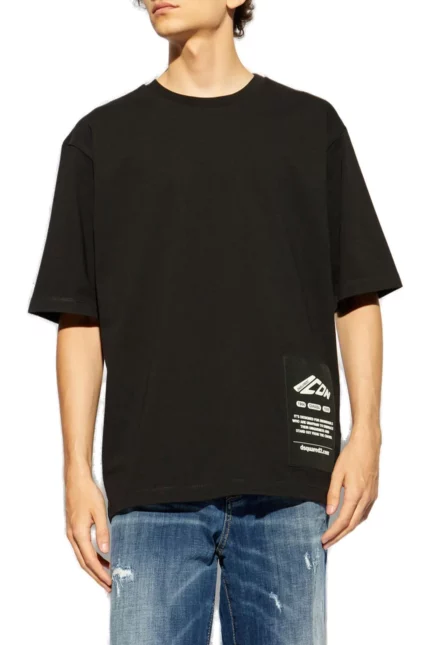 Dsquared2 Logo Patch Crewneck T-Shirt