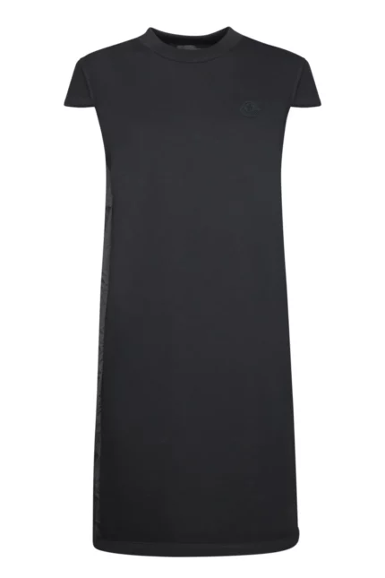 Moncler Logo Patch Crewneck Dress