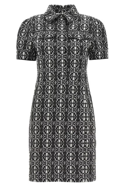 Max Mara Cesy Monogram Short-Sleeved Dress