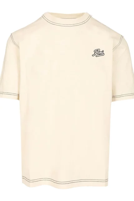 AMI Logo Embroidered Crewneck T-Shirt