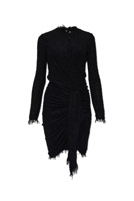 Isabel Marant Ophelie Frayed Edge Midi Dress